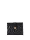 Kurt Geiger Leather Cardholder In Black