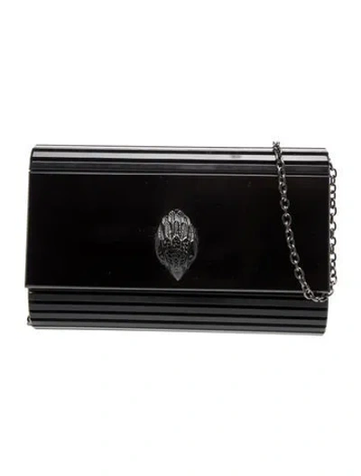 Pre-owned Kurt Geiger Leather Clutch In Black