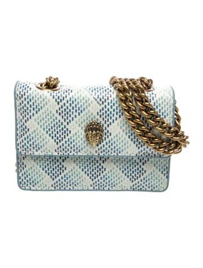 Pre-owned Kurt Geiger Leather Clutch In Blue