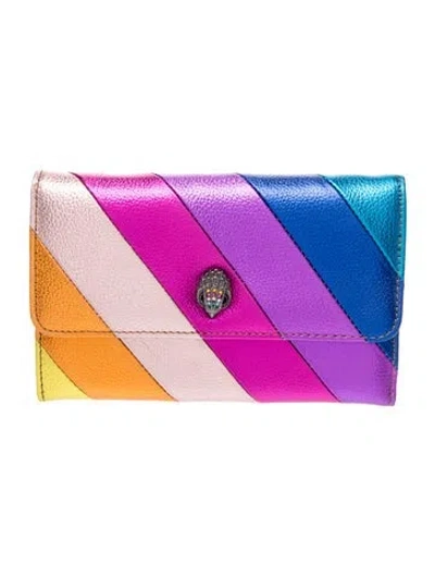 Pre-owned Kurt Geiger Leather Clutch In Pink