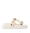 Kurt Geiger Leather Croc-embossed Orson Sandals In Multi