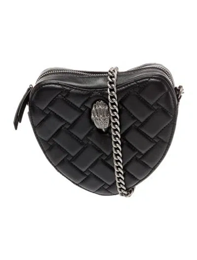 Pre-owned Kurt Geiger Leather Crossbody Bag In Black
