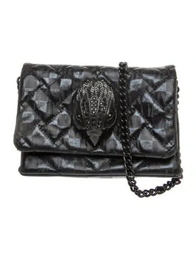 Pre-owned Kurt Geiger Leather Crossbody Bag In Black