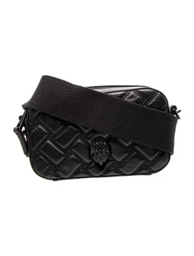 Pre-owned Kurt Geiger Leather Crossbody Bag In Black