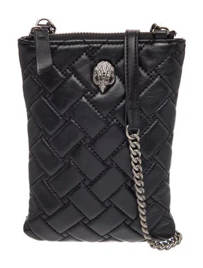 Pre-owned Kurt Geiger Leather Crossbody Bag In Black