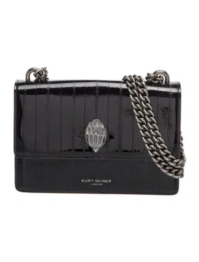 Pre-owned Kurt Geiger Leather Crossbody Bag In Black