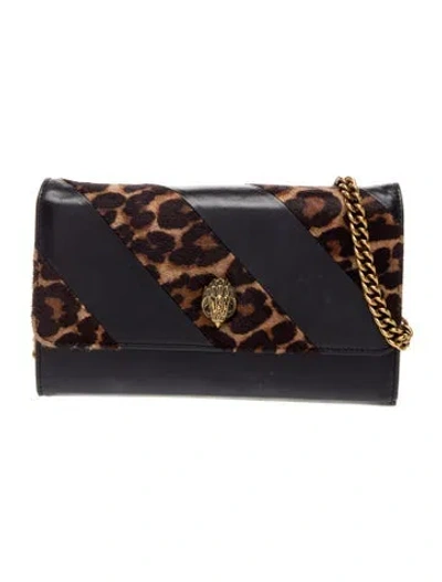 Pre-owned Kurt Geiger Leather Crossbody Bag In Black