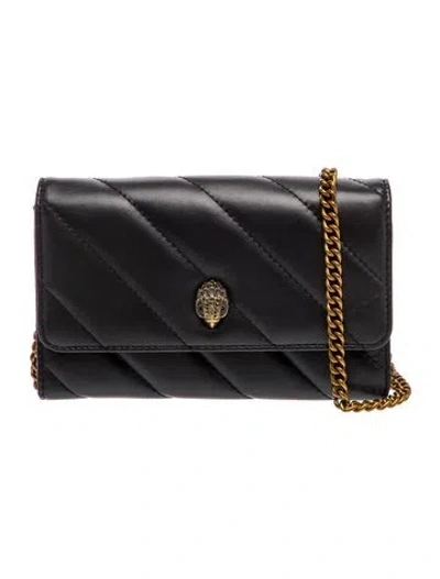 Pre-owned Kurt Geiger Leather Crossbody Bag In Black