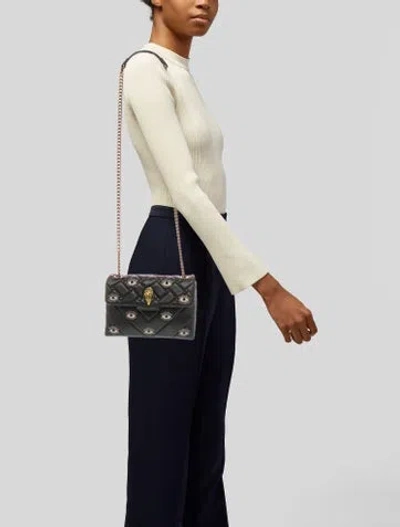 Pre-owned Kurt Geiger Leather Crossbody Bag In Black