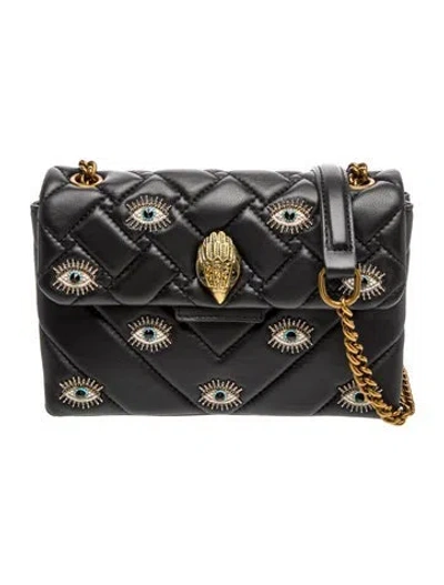 Pre-owned Kurt Geiger Leather Crossbody Bag In Black