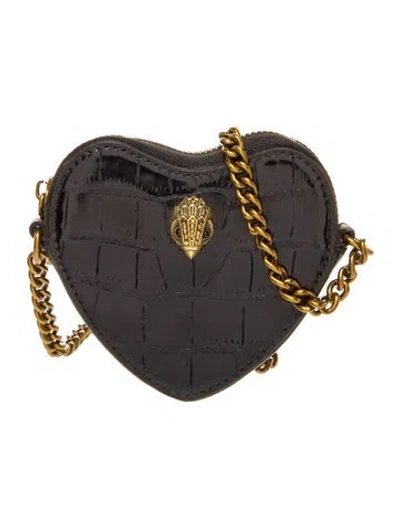 Pre-owned Kurt Geiger Leather Crossbody Bag In Black