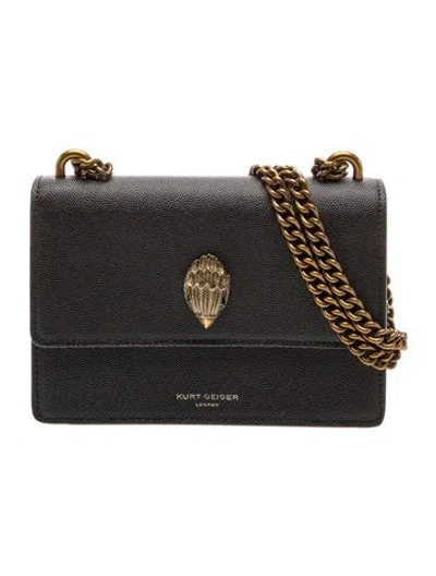 Pre-owned Kurt Geiger Leather Crossbody Bag In Black