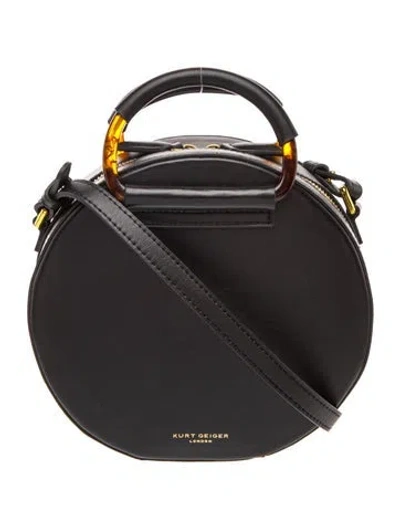 Pre-owned Kurt Geiger Leather Crossbody Bag In Black
