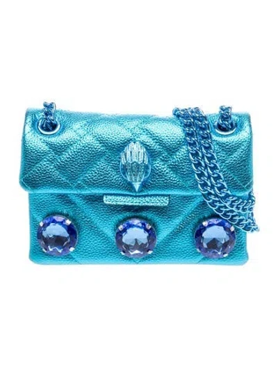 Pre-owned Kurt Geiger Leather Crossbody Bag In Blue