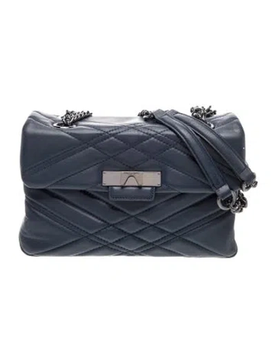 Pre-owned Kurt Geiger Leather Crossbody Bag In Blue