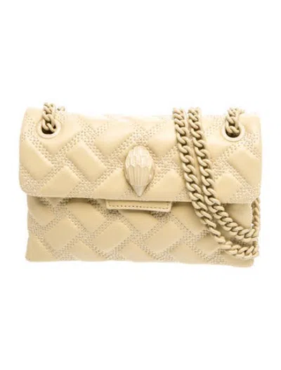 Pre-owned Kurt Geiger Leather Crossbody Bag In Gold