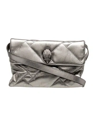 Pre-owned Kurt Geiger Leather Crossbody Bag In Grey
