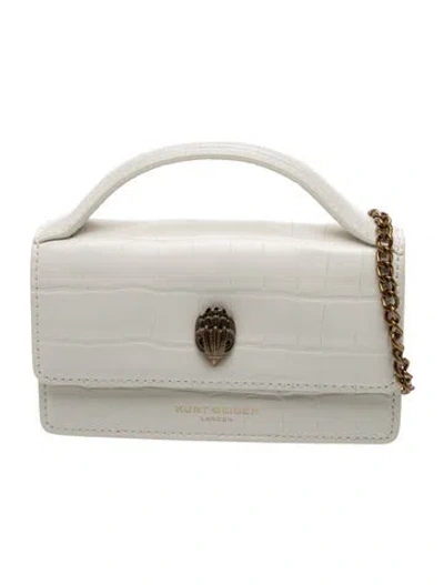 Pre-owned Kurt Geiger Leather Crossbody Bag In Neutrals