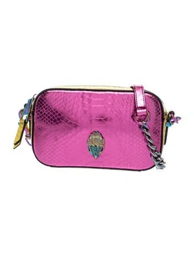 Pre-owned Kurt Geiger Leather Crossbody Bag In Pink