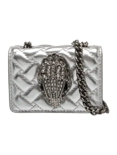 Pre-owned Kurt Geiger Leather Crossbody Bag In Silver