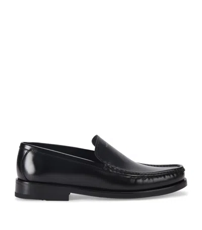 Kurt Geiger Leather Denman Loafers In Black