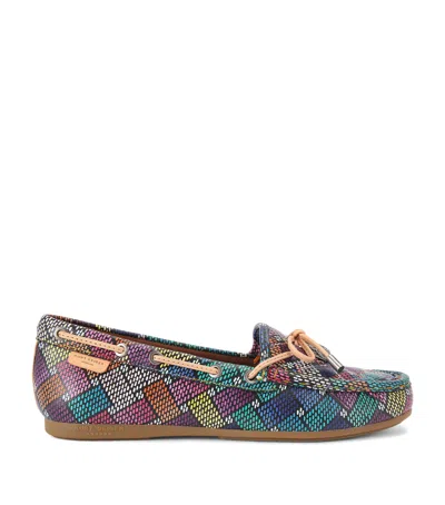 Kurt Geiger Leather Eagle Moccasins In Black