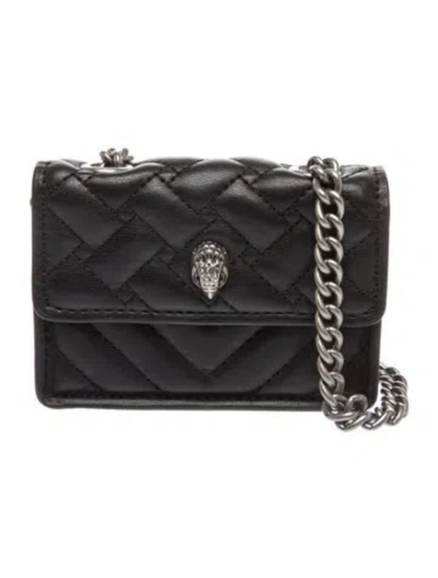 Pre-owned Kurt Geiger Leather Evening Bag In Black
