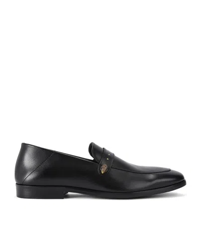Kurt Geiger Leather Fraser Loafers In Black