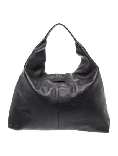 Pre-owned Kurt Geiger Leather Hobo In Black