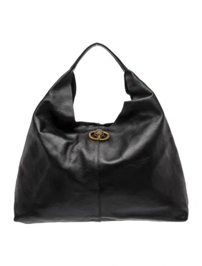 Pre-owned Kurt Geiger Leather Hobo In Black
