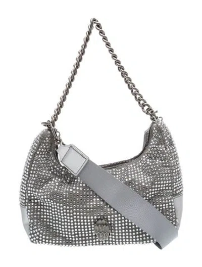 Pre-owned Kurt Geiger Leather Hobo In Gray