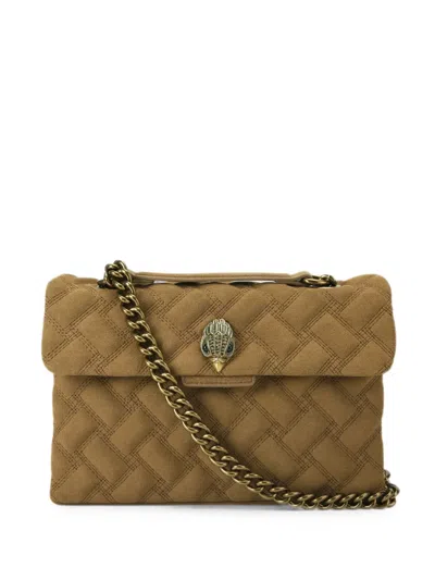Kurt Geiger Leather Kensington Bag In Brown