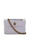 Kurt Geiger Leather Kensington Bag In Light/pastel