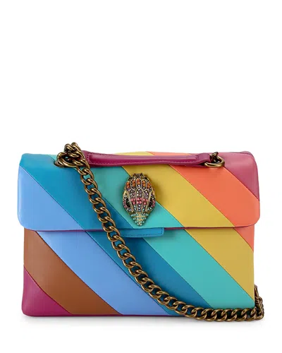 Kurt Geiger Leather Kensington Shoulder Bag In Multi