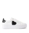 Kurt Geiger Leather Lana Heart Low-top Sneakers In White