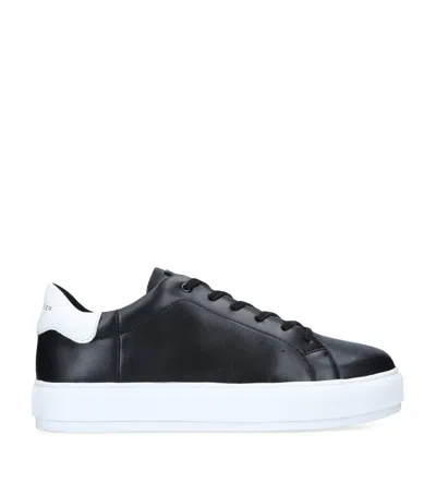 Kurt Geiger Leather Laney Sneakers In Black