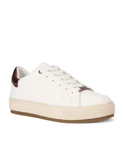 Kurt Geiger Leather Laney Trainers In White