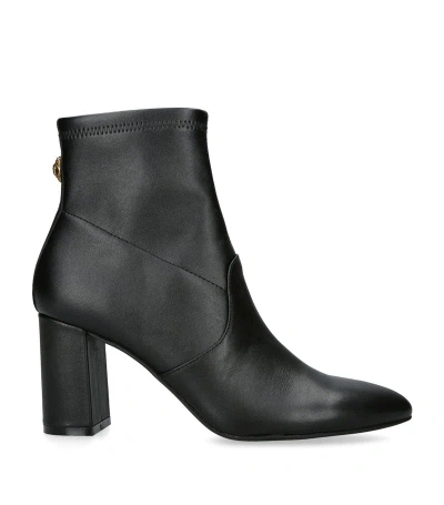 Kurt Geiger London Womens Black Langley Pointed-toe Leather Ankle Boots