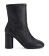 KURT GEIGER LEATHER LANGLEY ROUND ANKLE BOOTS 90