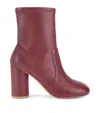 Kurt Geiger 90mm Langley Ankle Boots In Burgundy