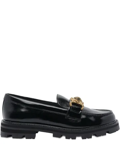 Kurt Geiger Leather Loafers In Black