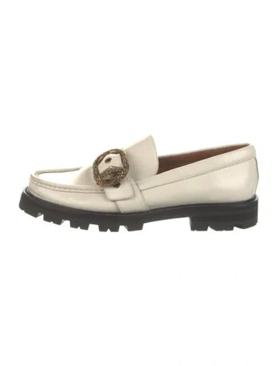 Pre-owned Kurt Geiger Leather Loafers In Neutrals