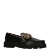 Kurt Geiger Leather Mayfair Loafers In Black