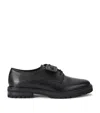 Kurt Geiger Leather Mercer Cleat Derby Shoes In Black