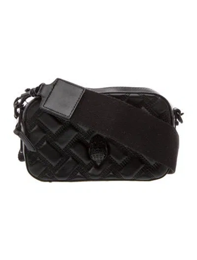 Pre-owned Kurt Geiger Leather Messenger Bag In Black