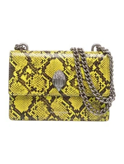 Pre-owned Kurt Geiger Leather Minaudière In Green
