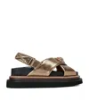 Kurt Geiger Orson Cross Strap Sandal In Brown