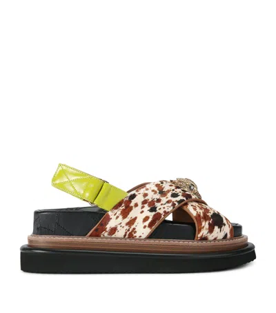 Kurt Geiger Leather Orson Cross-strap Sandals