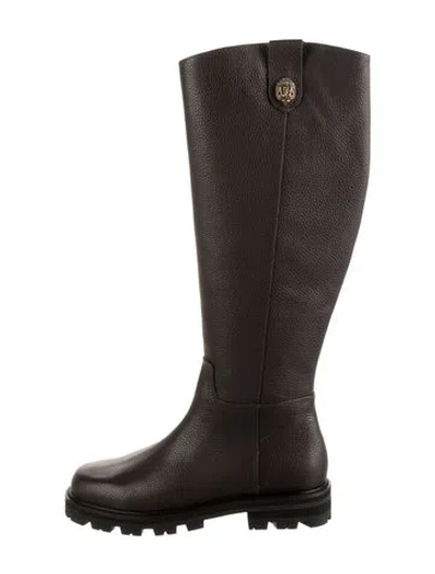 Pre-owned Kurt Geiger Leather Riding Boots In Brown
