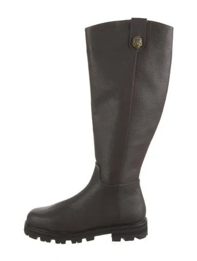 Pre-owned Kurt Geiger Leather Riding Boots In Brown